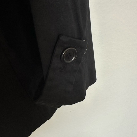 NWT Talbots Womens Jacket Blazer Button Front Round Neck Black Size 14 - Picture 5 of 8